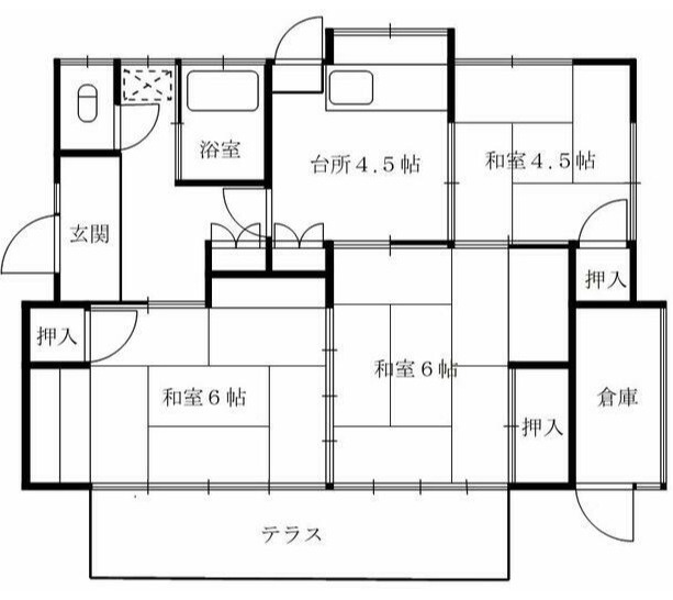 西区上熊本戸建の間取り