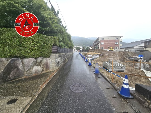 大野城市乙金2丁目第3-3棟（1号棟）の外観|前面道路含む現地の写真です。