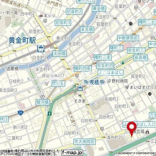 パーク・ノヴァ横浜阪東橋の地図