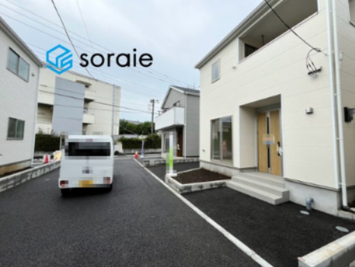 入間市扇台第14　全5棟　新築戸建　クレイドルガーデンの前面道路含む現地写真|9/15　撮影