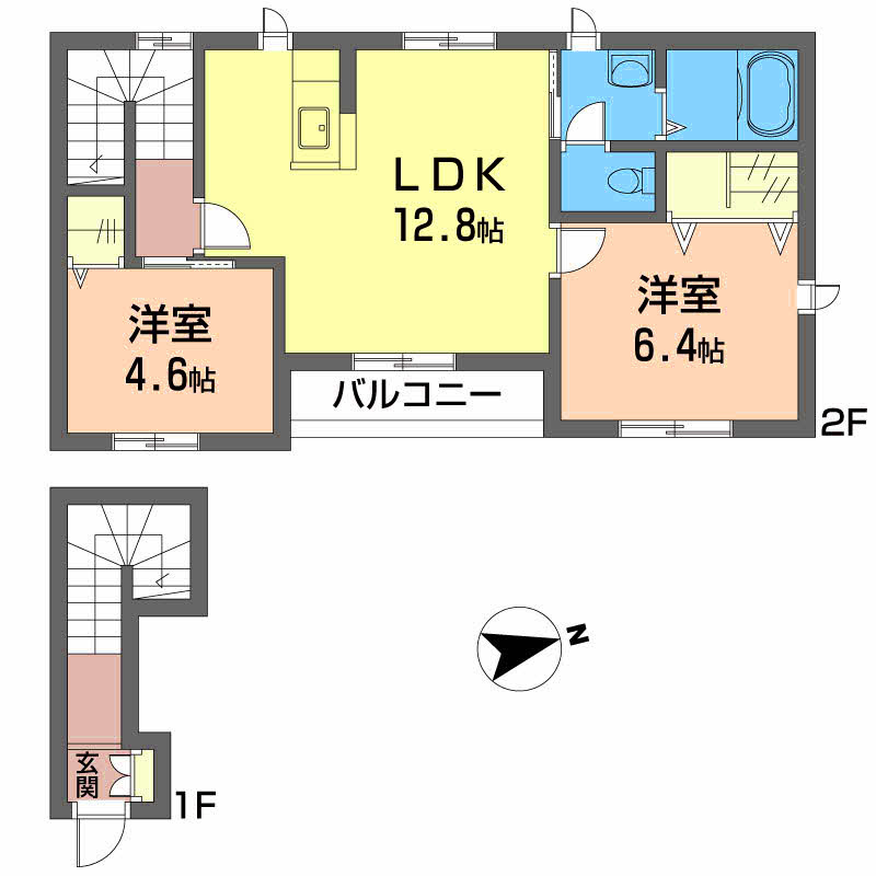 シャーメゾンジェルメBの間取り
