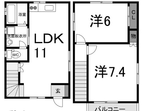 レインボータウン水神原の間取り
