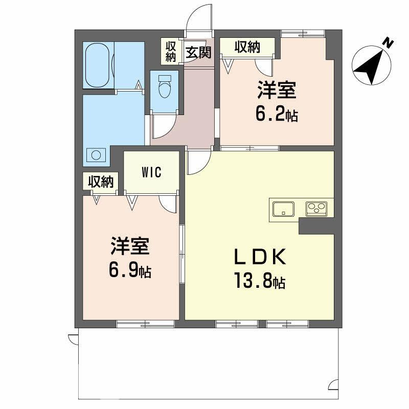 ＲＵＳＨＥＲＩＯの間取り