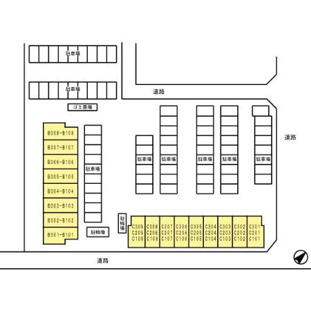 パークハイム　B棟　　刈谷市近郊の賃貸はクラスホーム刈谷店の区画図