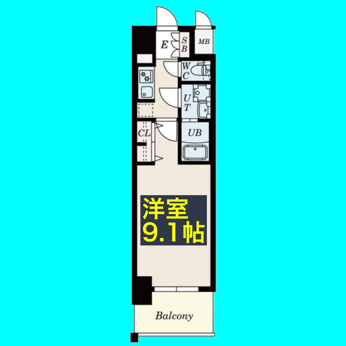 S-RESIDENCE鶴舞Ⅱの間取り