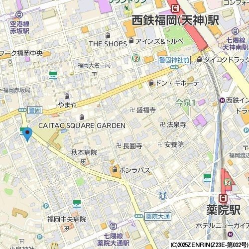 Ｓ－ＦＯＲＴ警固タワーの地図