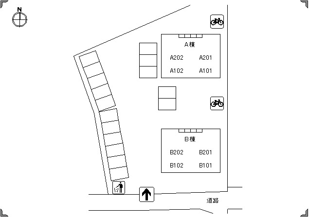 【区画図】 | アーバン・コンフォート吉敷 A棟