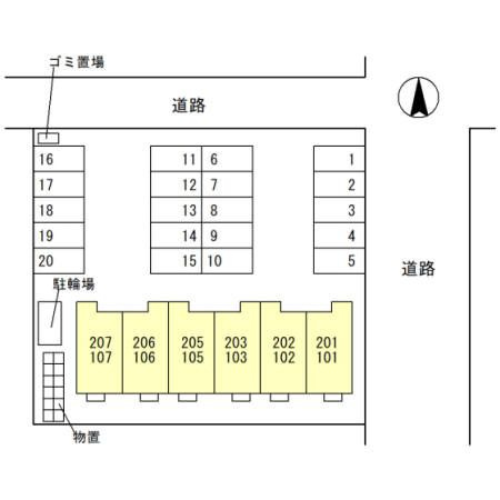メディオカーサYの区画図