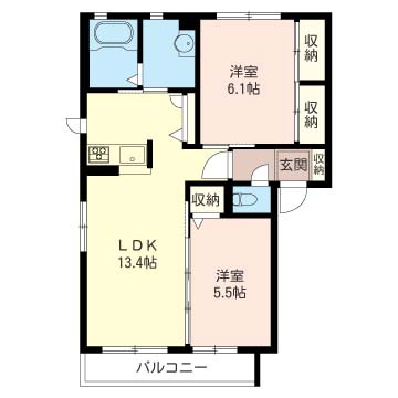 【間取り】 | ロココA