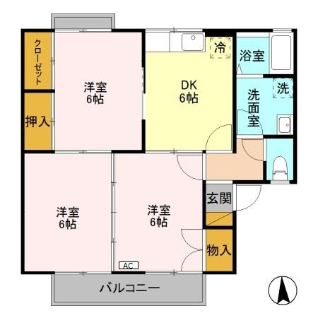 ライブタウン平林の間取り