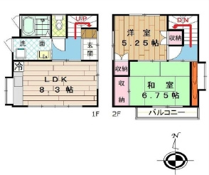 今成貸家の間取り