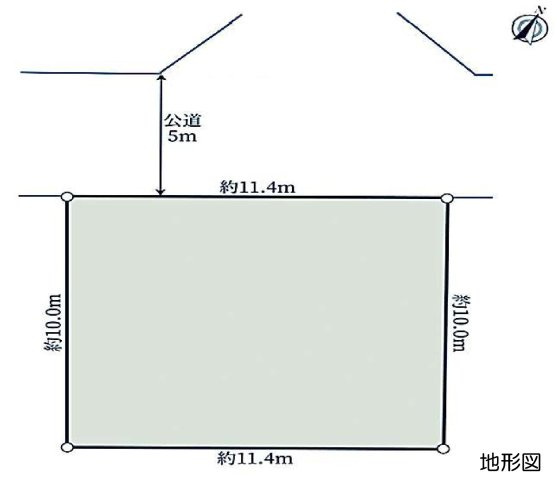 国分寺市西町３丁目　中央線　国立駅　新築戸建の区画図