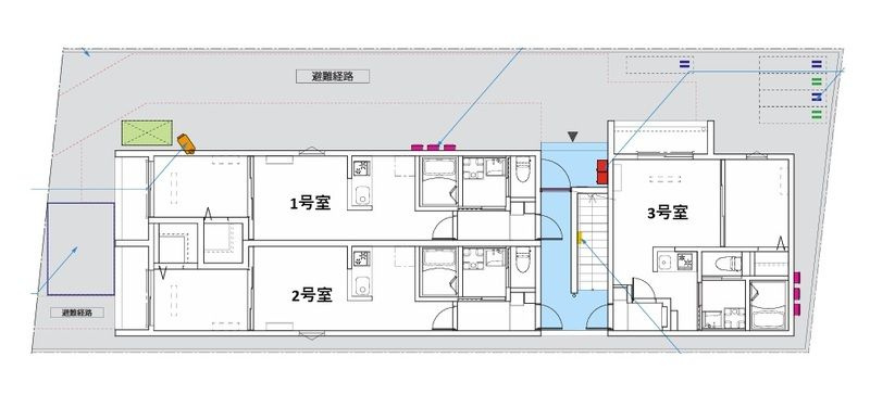 MIRAI STAGE 松戸新田(ミライステージマツドシンデン)の区画図