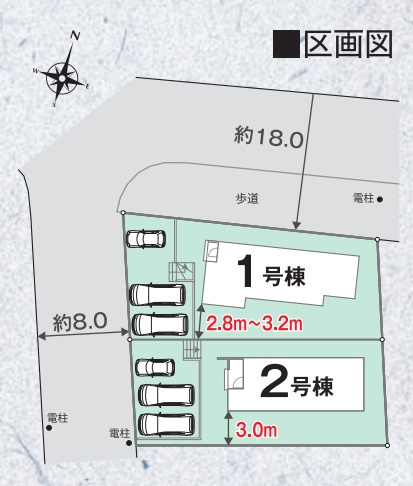 富田林市高辺台　第1期　新築一戸建ての区画図|全2区画
