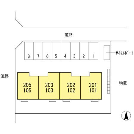 バレンティアの区画図