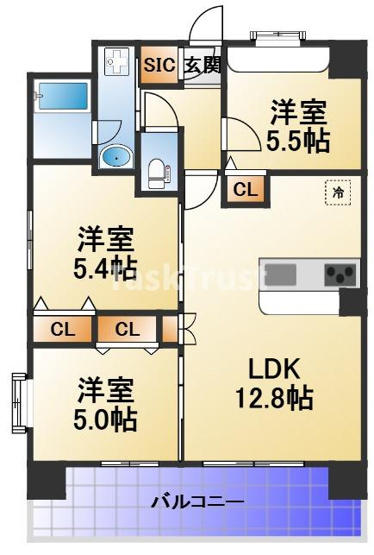 【間取り】 | スプランディッド玉造DUE