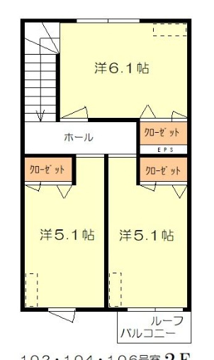 【間取り】 | ベルリード春日西通りB