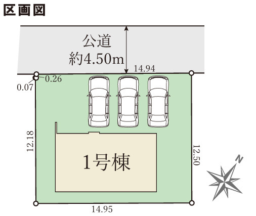 近江八幡市安土町下豊浦の区画図