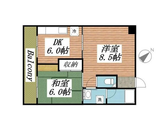 キャッスル稲毛の間取り