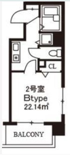スカイコート日本橋浜町公園の間取り