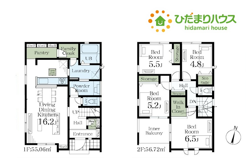 鴻巣新宿　第7　新築一戸建て　リーブルガーデン　02の間取り
