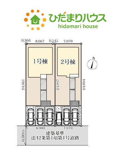 鴻巣新宿　第7　新築一戸建て　リーブルガーデン　02の区画図