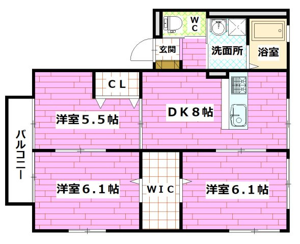 コタニアパートの間取り