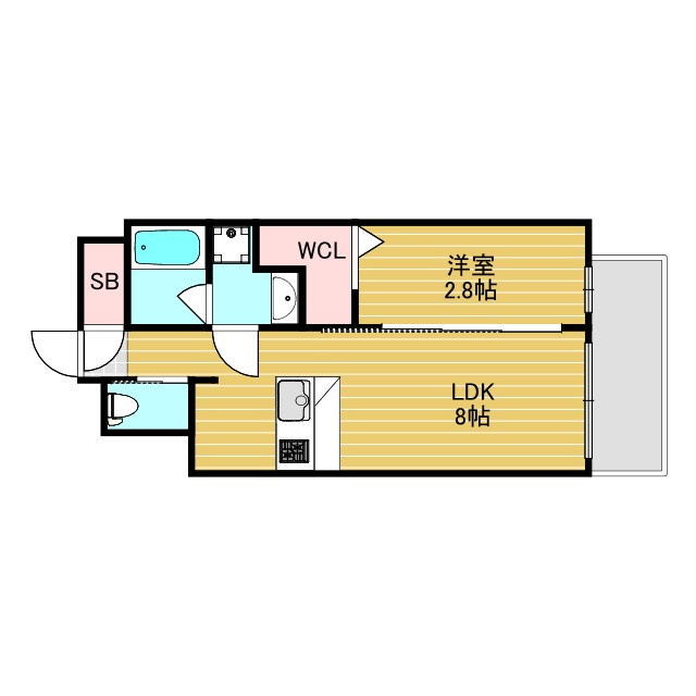レオンコンフォート十三の間取り
