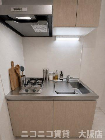 大阪市住吉区上住吉１丁目のアパートのキッチン|CG画像です。家具家電付きではありません