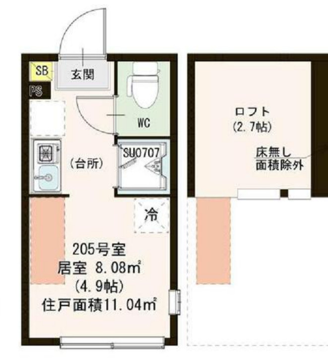 レギュームデテ成田東の間取り