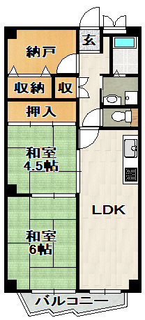 グートピア逆瀬川の間取り