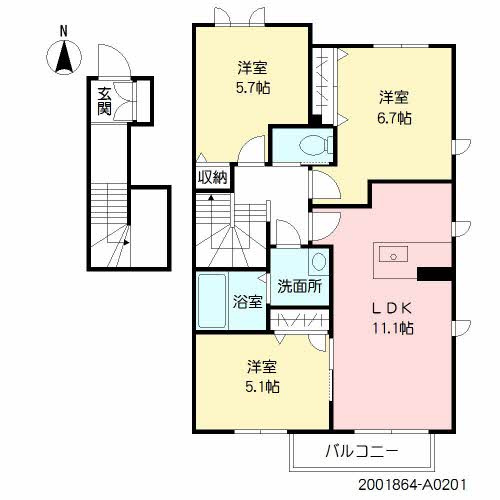 レジデンス　榎の間取り