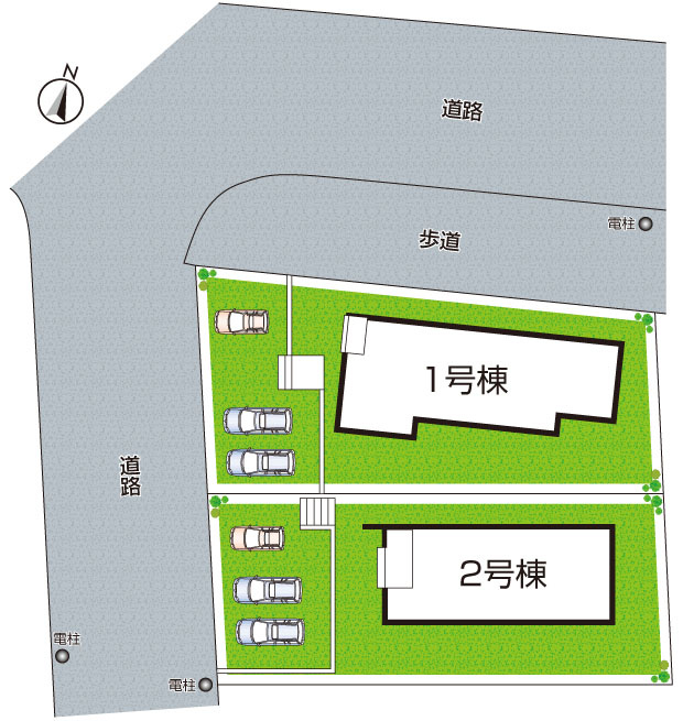 富田林市高辺台　第1期　新築一戸建ての区画図|全2区画