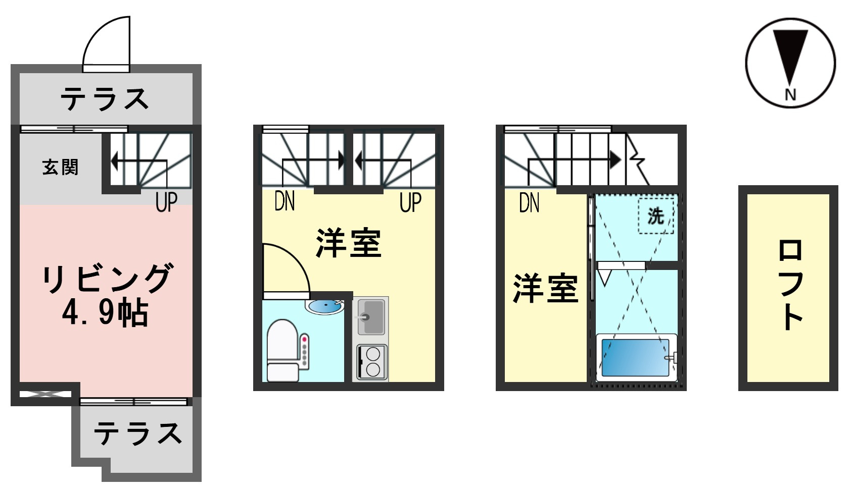Maison Neko HOGOMO CATの間取り