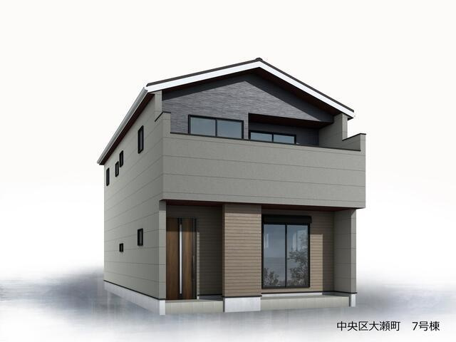 浜松市中央区大瀬町の新築一戸建|完成予想図（外観）