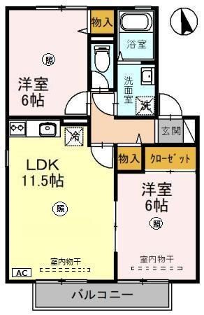 ビューラーやすらぎ　C棟の間取り