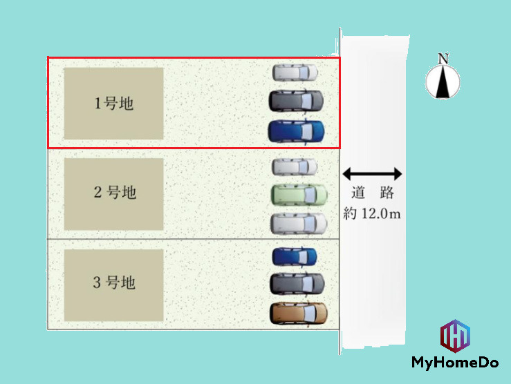 春日井市前並町　7期の区画図
