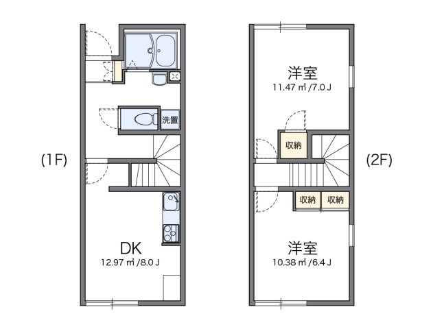 レオパレスクレオの間取り