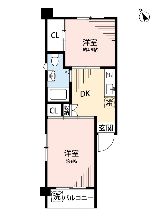 新井薬師ローヤルコーポの間取り