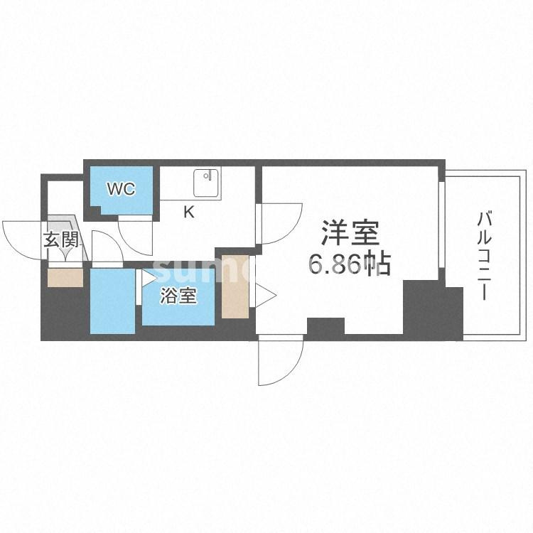 フォーリアライズ難波シエロの間取り