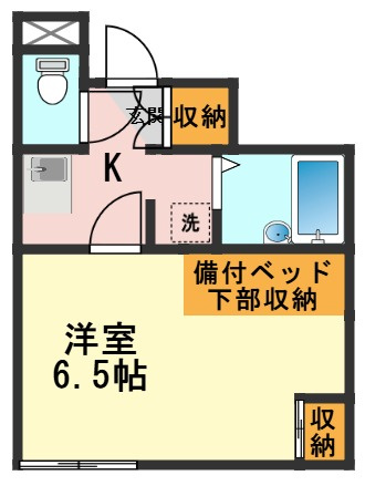 レオパレスパピーズスプリングの間取り