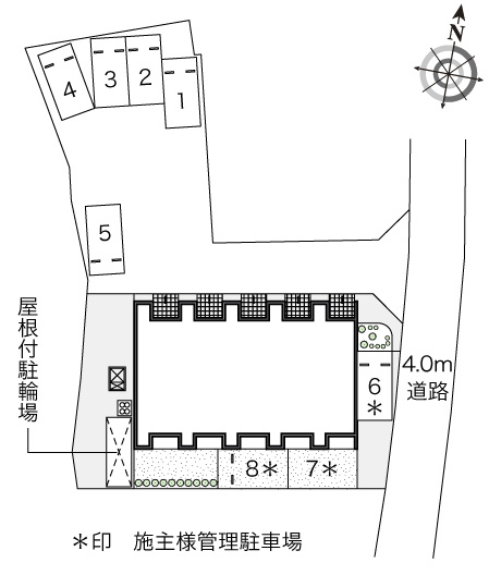 レオネクストアムールの区画図