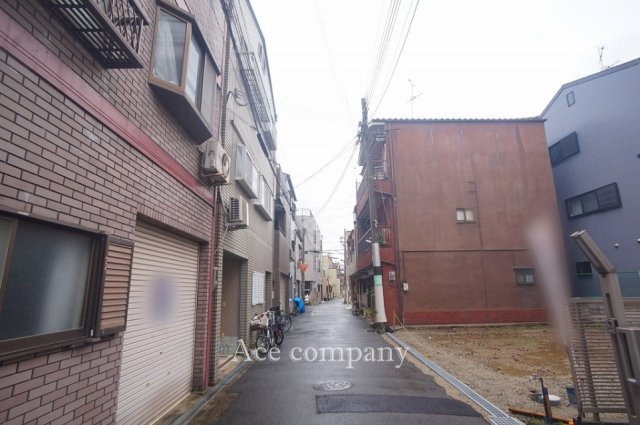 【前面道路含む現地写真】 | 東大阪市足代南1丁目 | 【前面道路：幅員約3.3ｍ】