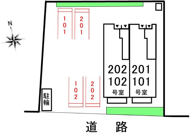 イースト　ハイツ　Ⅱの駐車場|駐車場