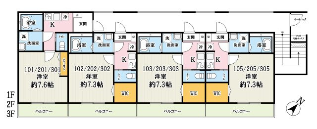 キャメル川越　都Bの間取り