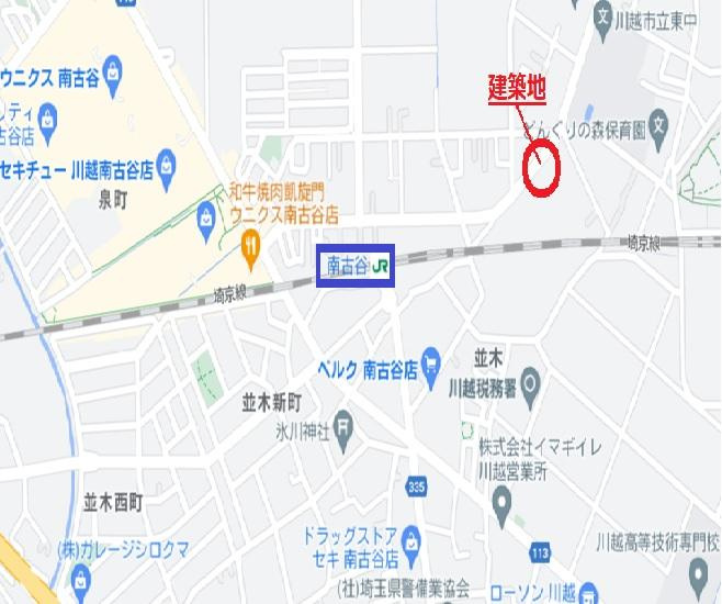 プランドール（川越）の周辺