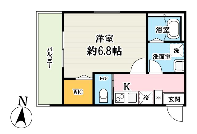 所沢市寿町のアパートの間取り