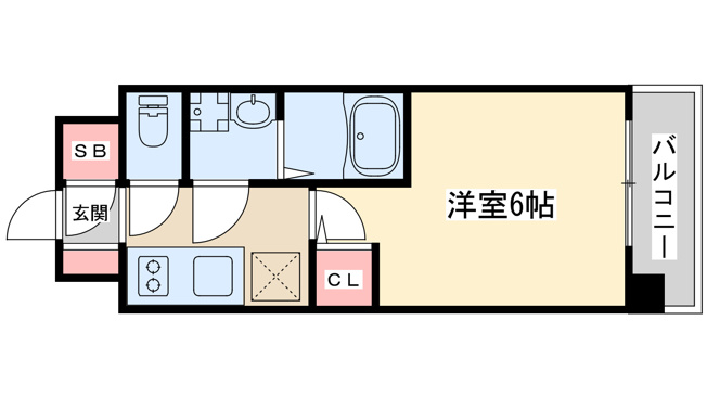 【間取り】 | エスリードレジデンス　ザグラン新大阪フラッツ