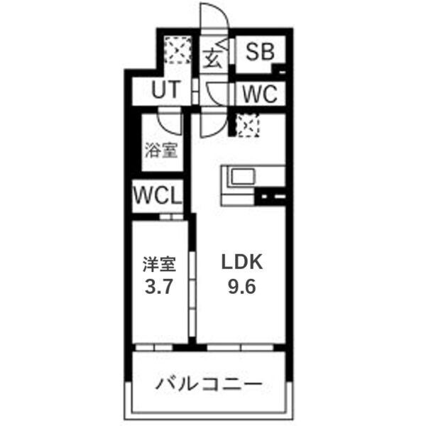 ソルテラスUMEDA NORTHの間取り