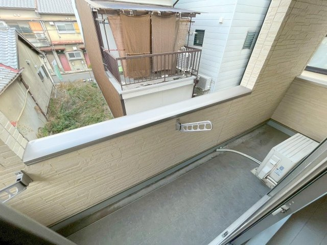 ルビアス柴島のバルコニー